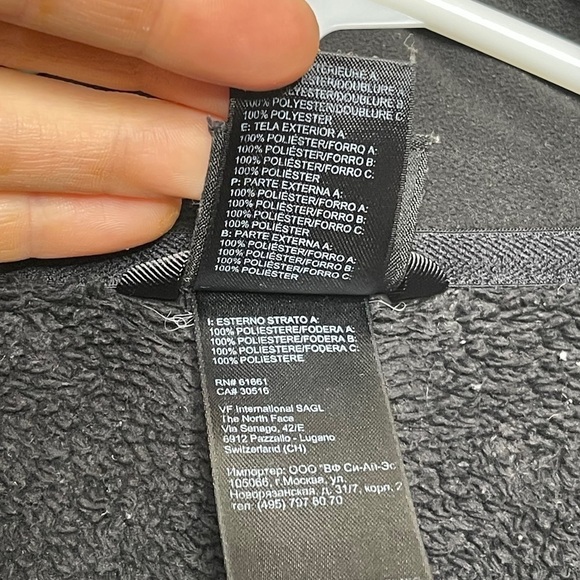 The North Face Black Fuzzy Jacket Full Zip - Picture 6 of 7